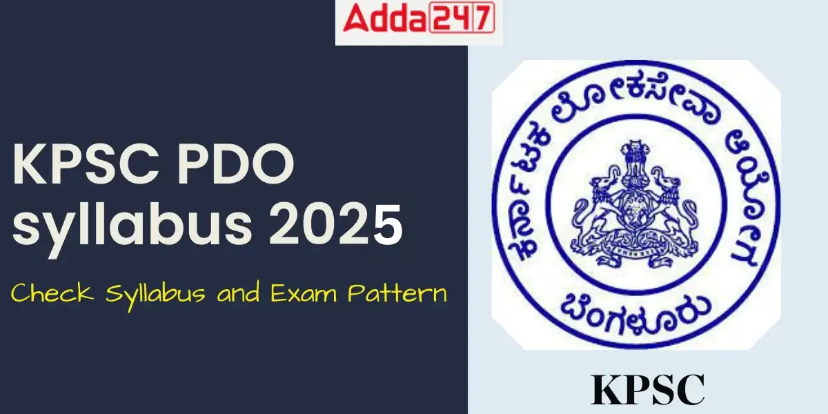 KPSC PDO Syllabus