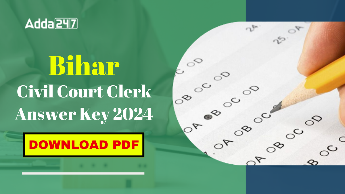 Bihar Civil Court Clerk Answer Key 2024