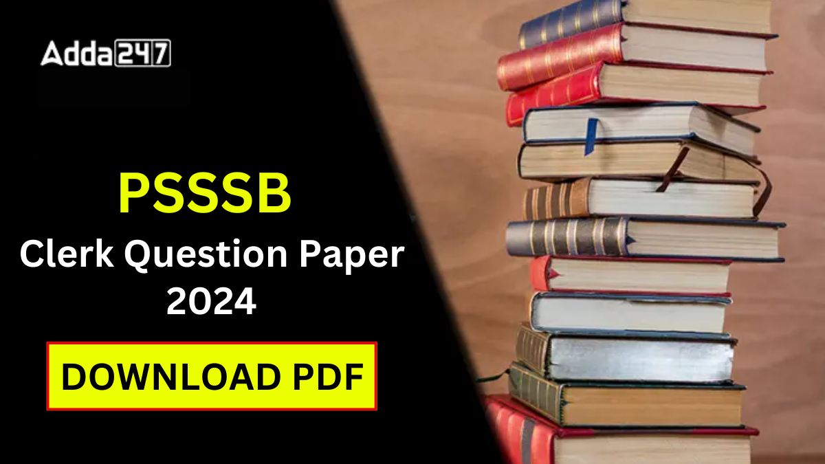 PSSSB Clerk Question Paper 2024