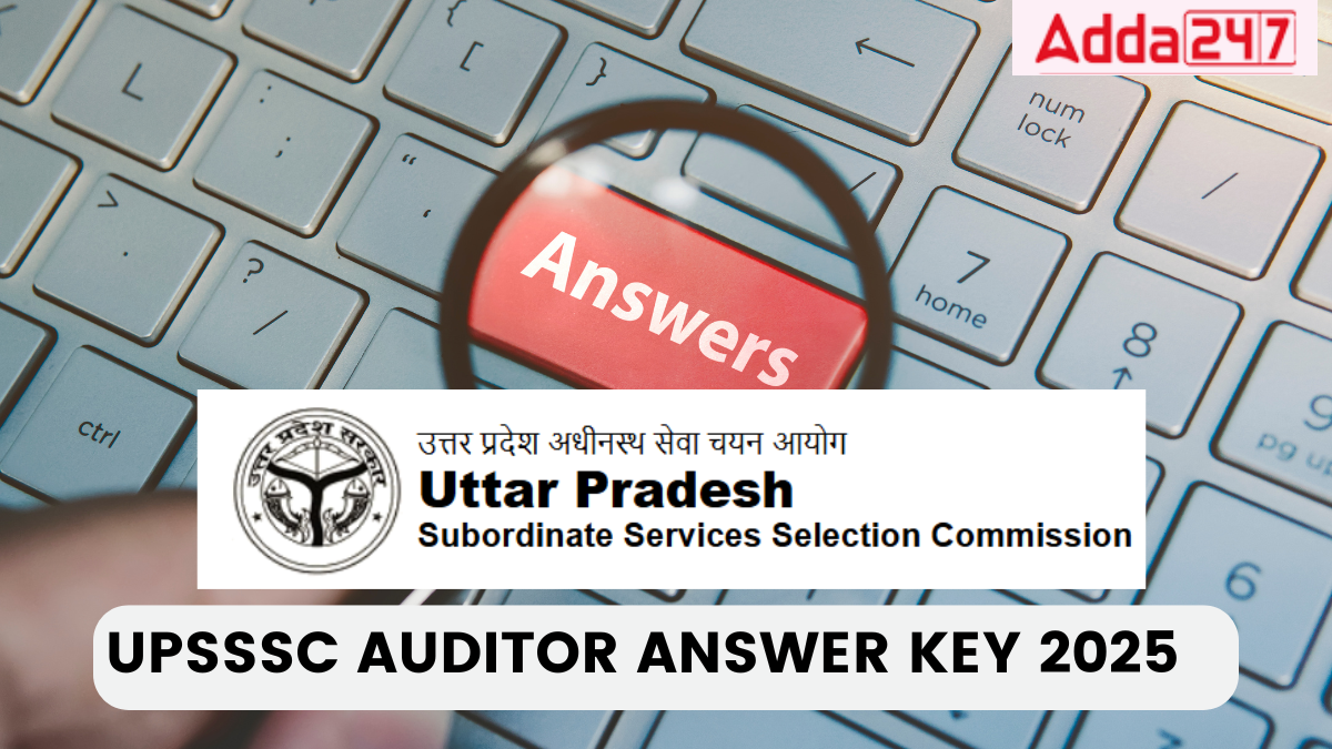 UPSSSC Auditor Final Answer Key 2025