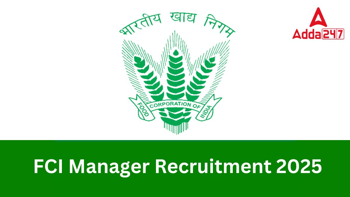 FCI Manager Recruitment