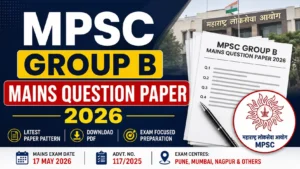 MPSC Group B Mains Question Paper 2026
