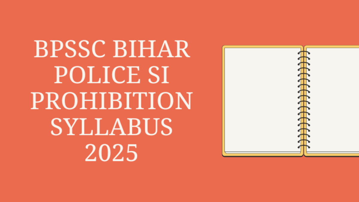 BPSSC Bihar Police SI Prohibition Syllabus