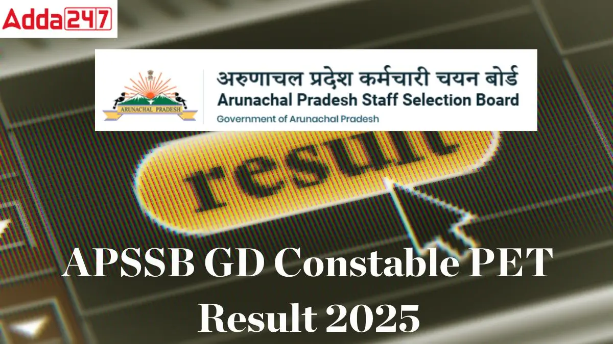 APSSB Constable PET Result 2025