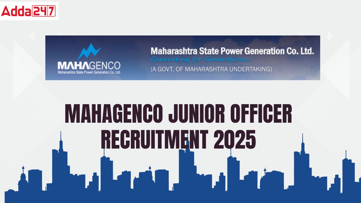 MAHAGENCO Junior Officer Exam Date 2025