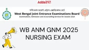 West Bengal ANM GNM Notification 2025