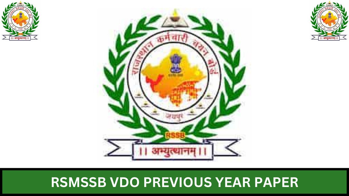 RSMSSB VDO Previous Year Papers