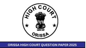 Orissa High Court ASO Question Paper 2025