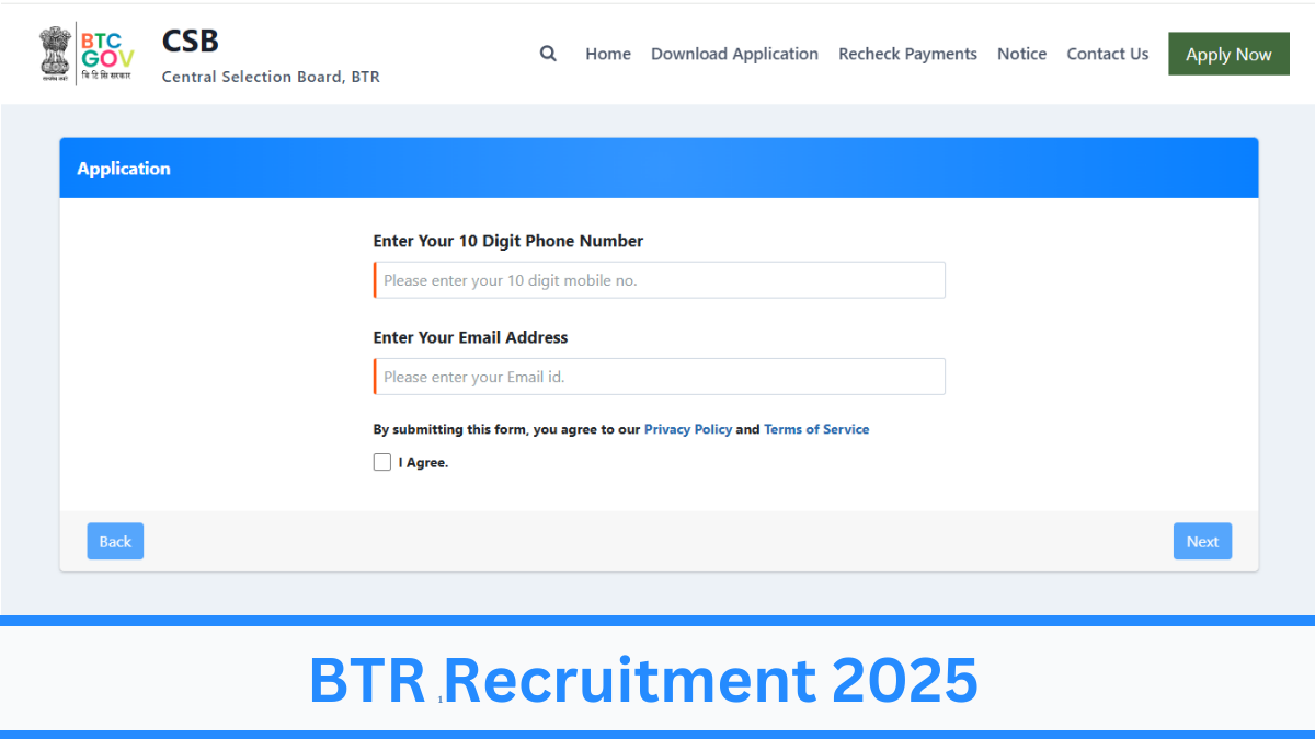 BTR Recruitment 2025