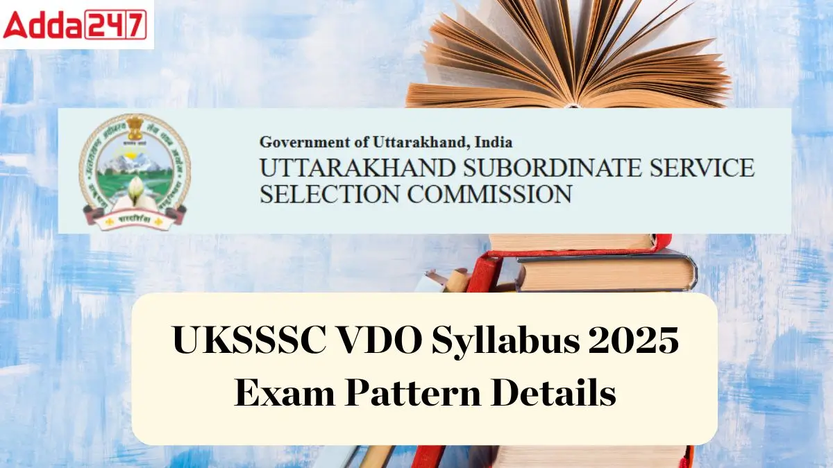 UKSSSC VDO Syllabus