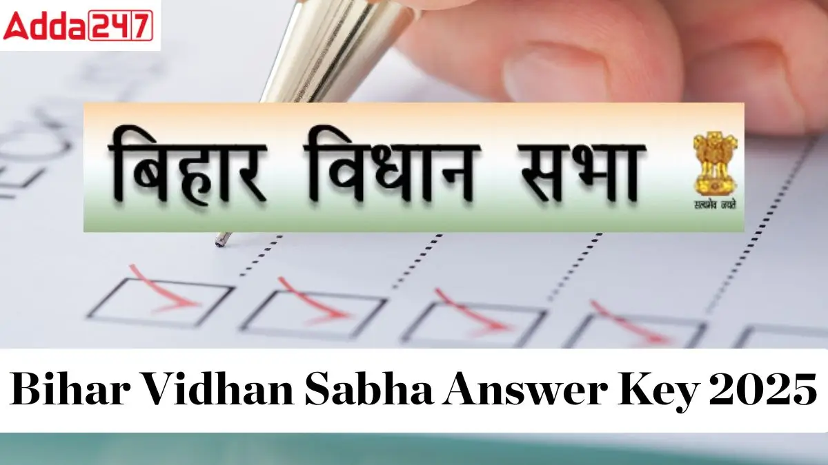 Bihar Vidhan Sabha Answer Key 2025