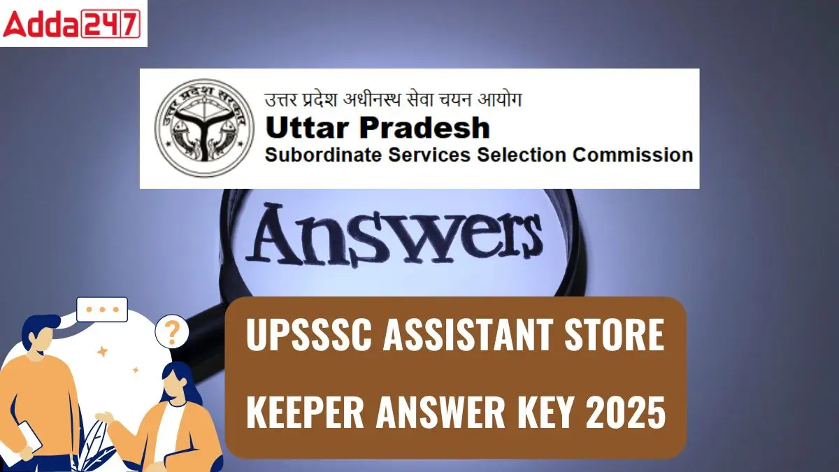 upsssc assistant store keeper answer key 2025