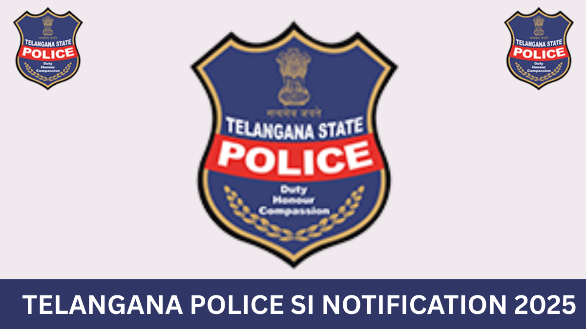 Telangana Police SI Notification 2025