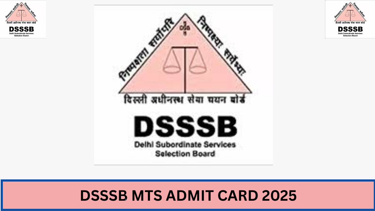 DSSSB MTS Admit Card 2025