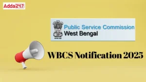 WBCS Notification 2025