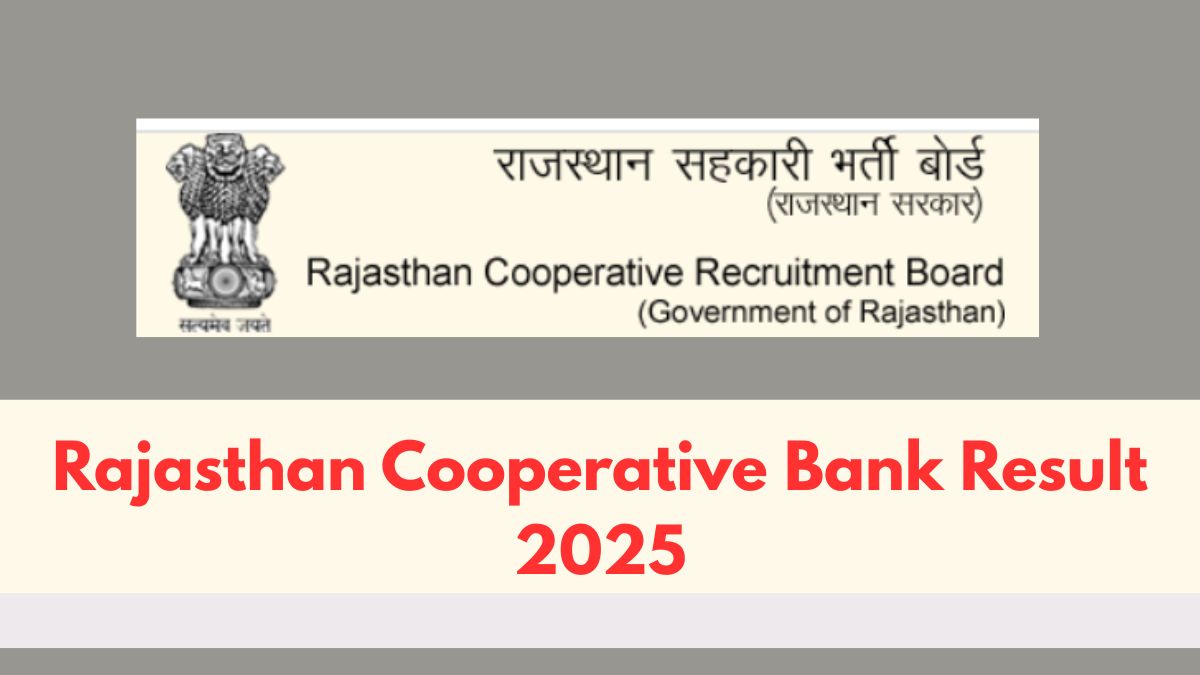 Rajasthan Cooperative Bank Result 2025-1