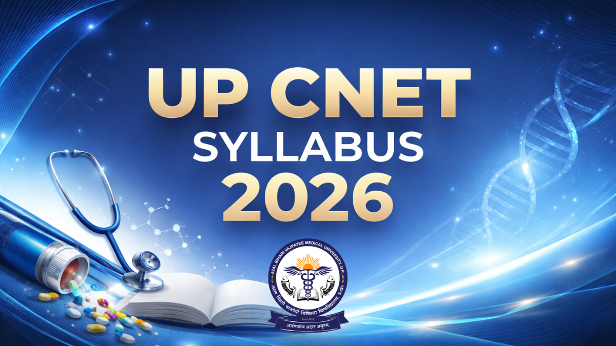 UP CNET Syllabus 2026, Check Syllabus And Exam Pattern