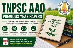 TNPSC AAO Previous Year Question Papers