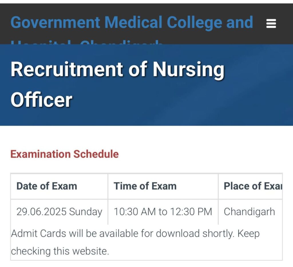 GMCH Nursing Officer Exam Date 2025 Out, Check Exam Schedule and Pattern_4.1