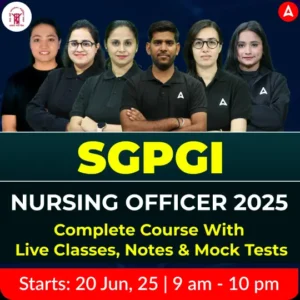 SGPGI Nursing Officer 2025