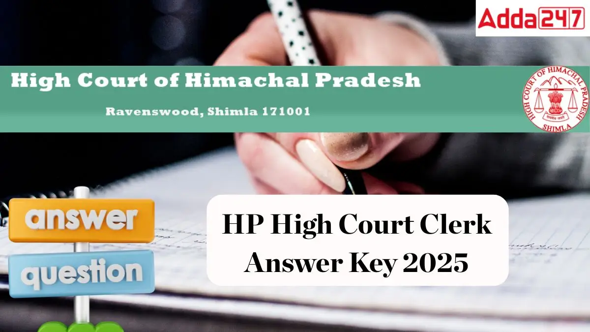 HP High Court Clerk Answer Key 2025