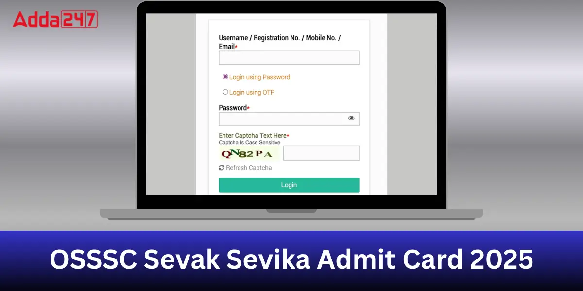 OSSSC Sevak Sevika Admit Card 2025