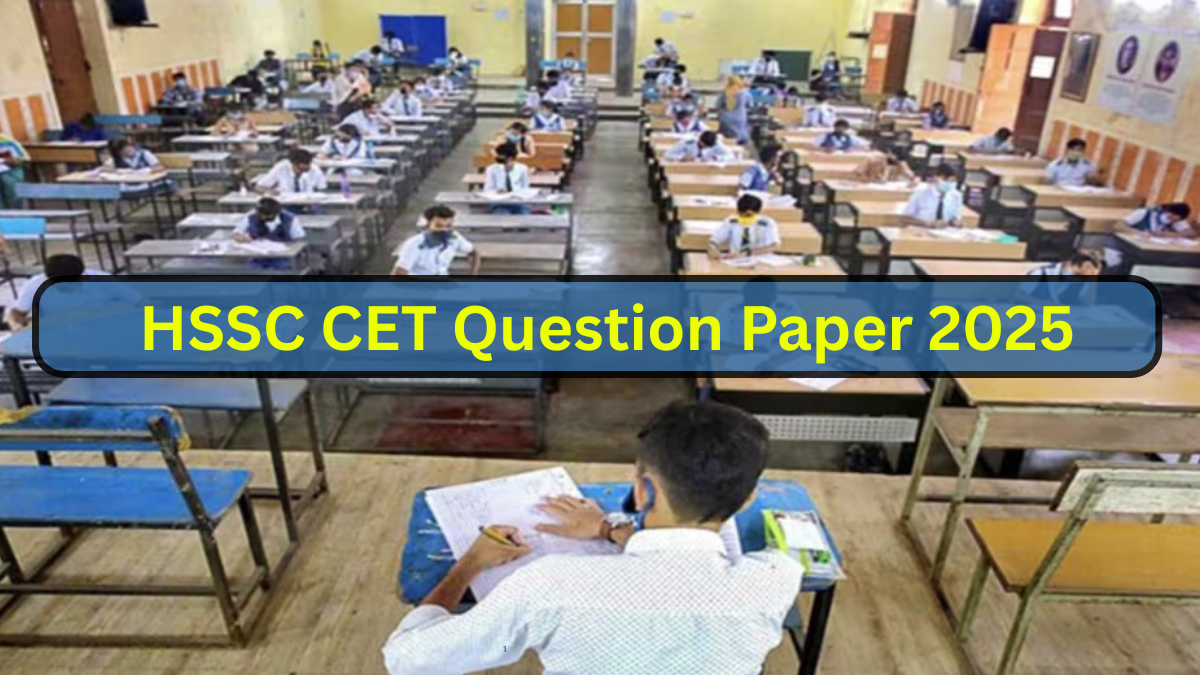 Haryana CET Question Paper 2025