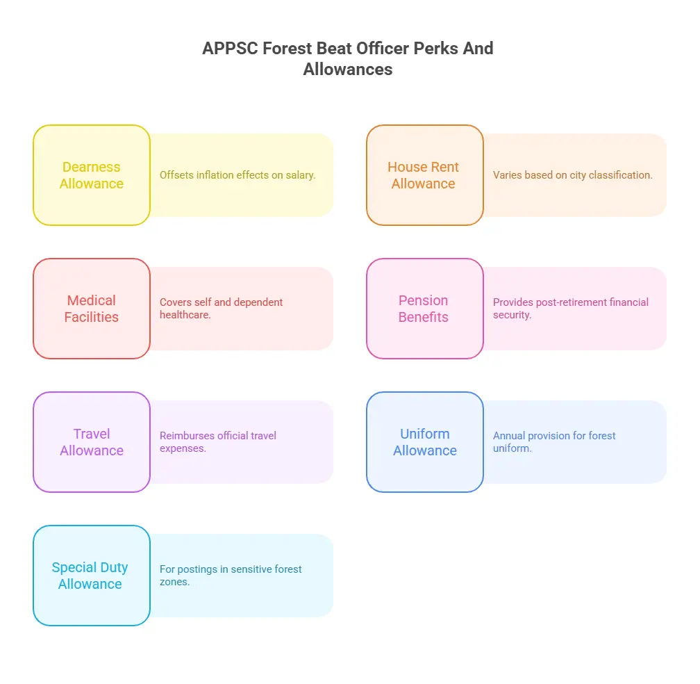APPSC Forest Beat Officer Perks And Allowances