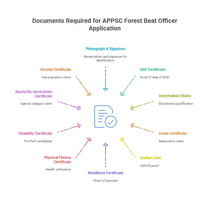 Documents Required for APPSC Forest Beat Officer Application