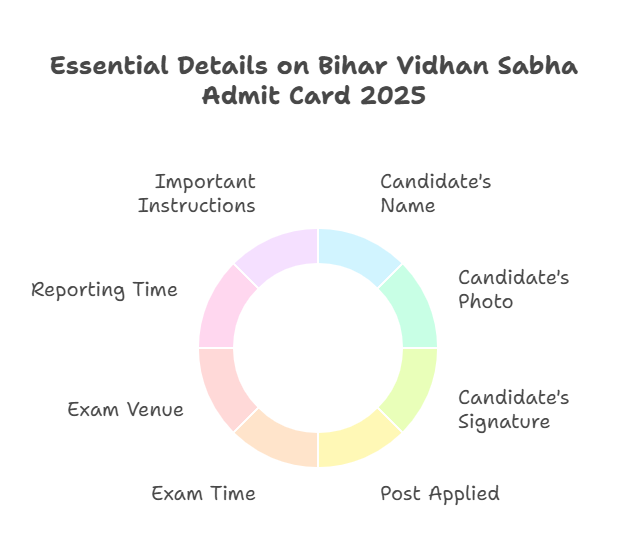 Details Mentioned in the Bihar Vidhan Sabha Admit Card 2025
