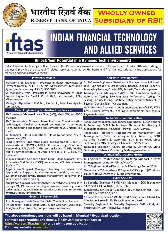 IFTAS Recruitment 2025 Notification Out, Apply Online Various Posts_4.1