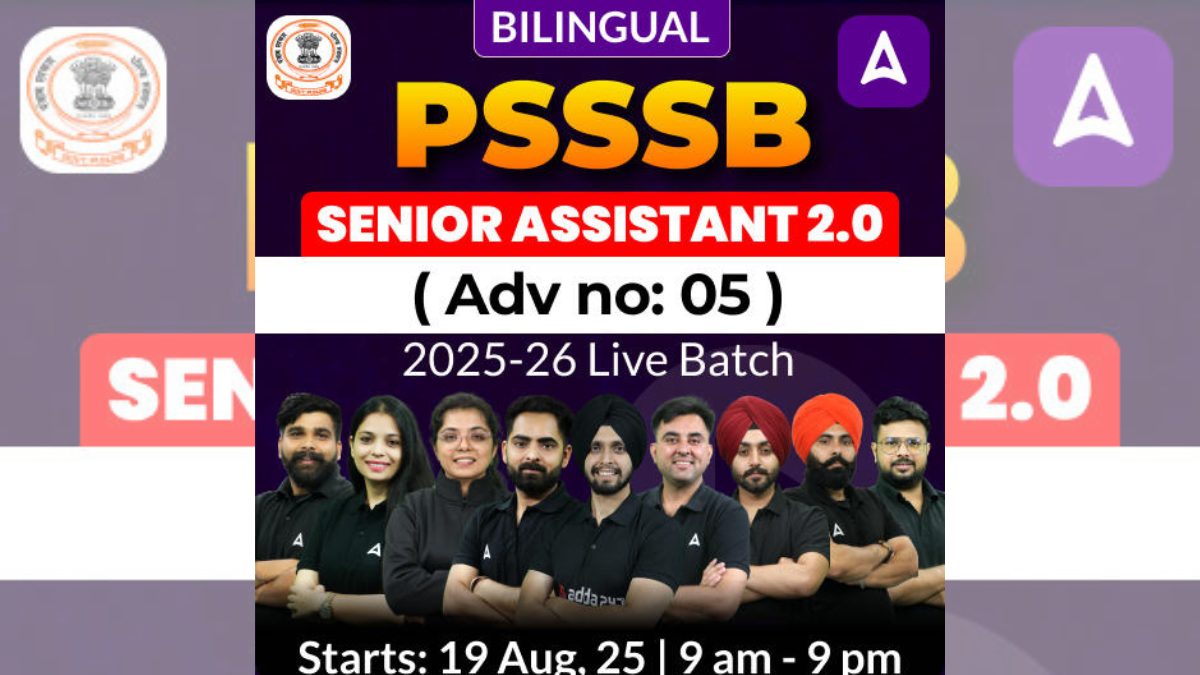 Join PSSSB Senior Assistant Foundation Course