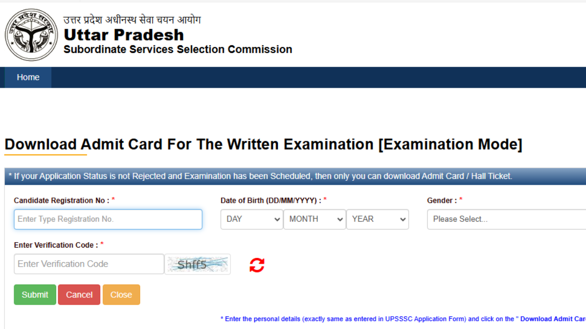 UPSSSC PET Admit Card 2025