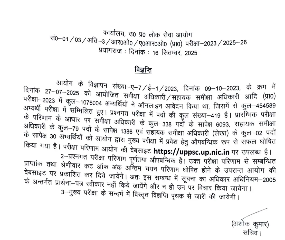 UPPSC RO ARO