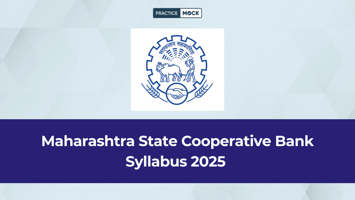 Maharashtra State Cooperative Bank Syllabus 2025