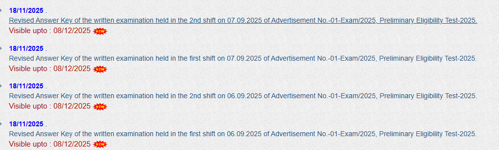 UPSSSC PET Revised Answer Key 2025 Out @upsssc.gov.in_3.1