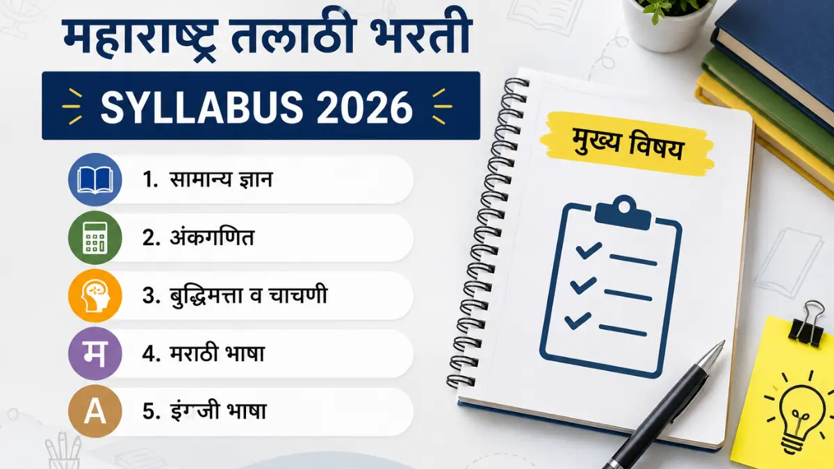 Maharashtra Talathi Bharti Syllabus 2026