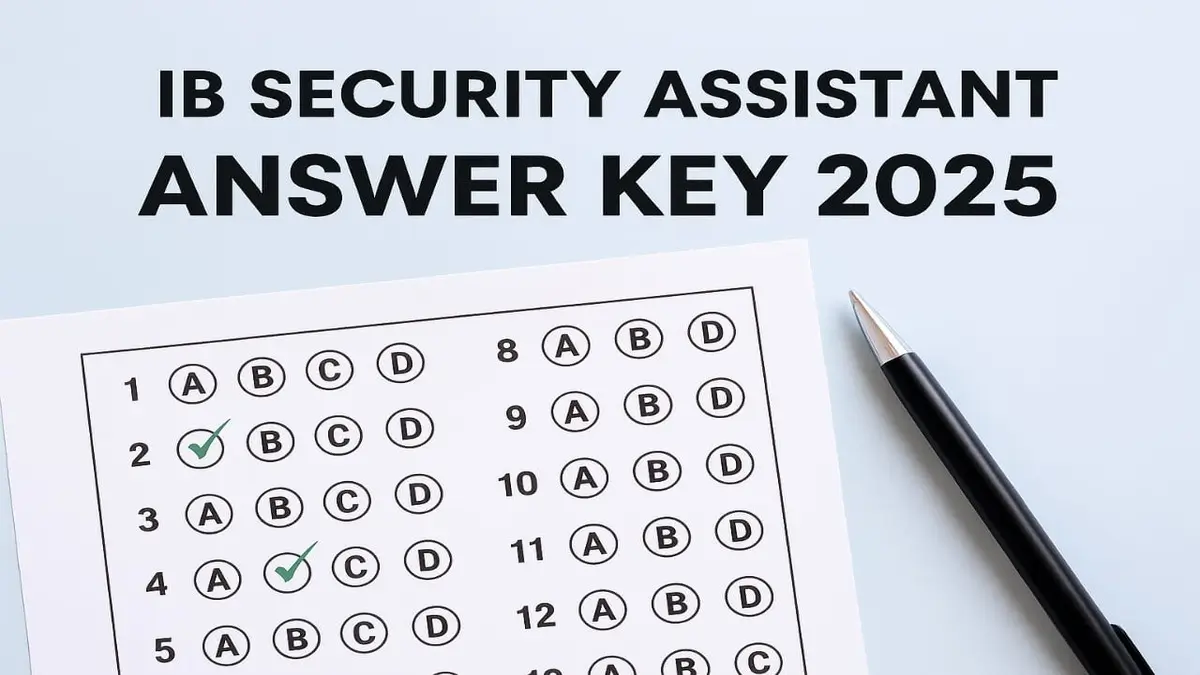 IB Security Assistant (SA) Answer Key 2025