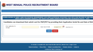Kolkata Police SI Admit Card 2025