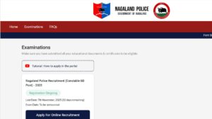 Nagaland Police Recruitment 2025, Apply Link Active For 1176 Constable Posts