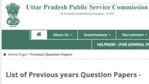 UPPSC PCS Previous Year Question Papers