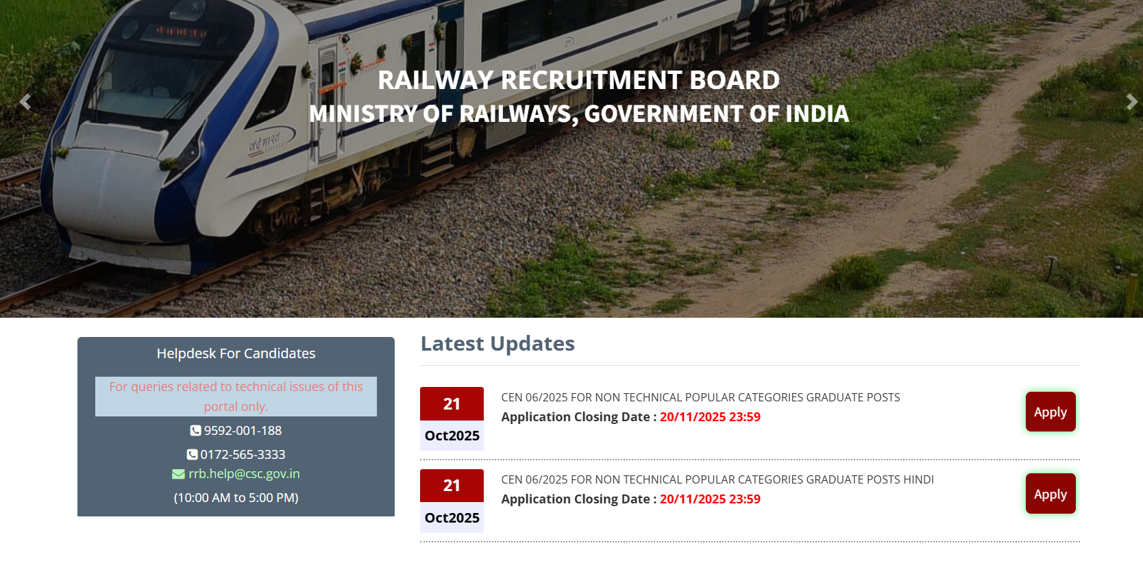 RRB NTPC Apply Online 2025 Started at rrbapply.gov.in, Fill Application Form_4.1