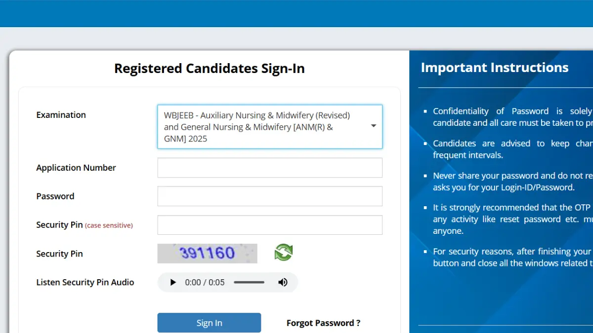wb anm gnm answer key 2025