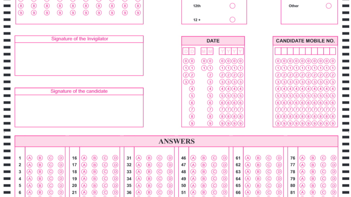 WBPSC Clerkship OMR Sheet 2025
