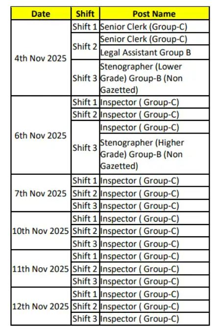 Dharmaday Ayukta Hall Ticket 2025