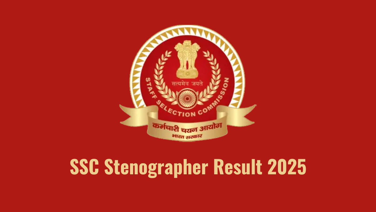 SSC Stenographer Result 2025