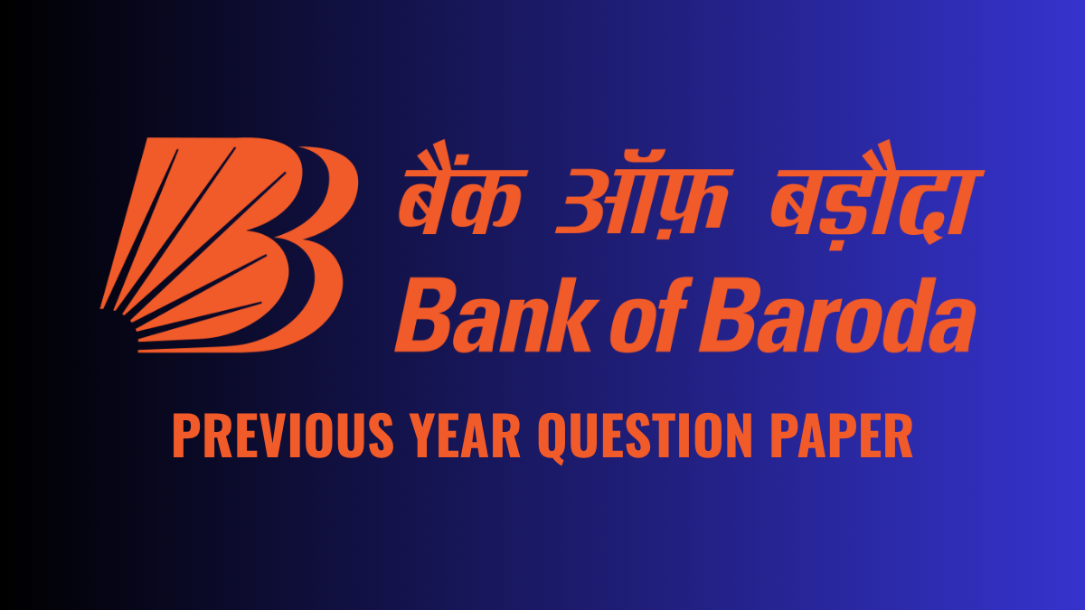 Bank of Baroda Apprentice Previous Year Question Paper