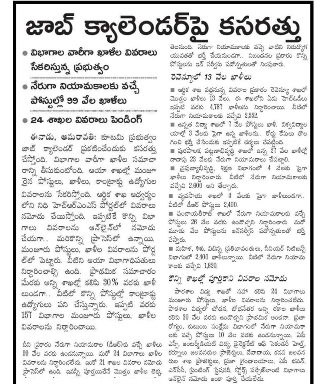 AP Job Calendar 2025