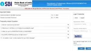 SBI PO Interview Call Letter 2025 Out, Download Phase 3 Admit Card