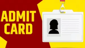 Punjab PCS Admit card 2025